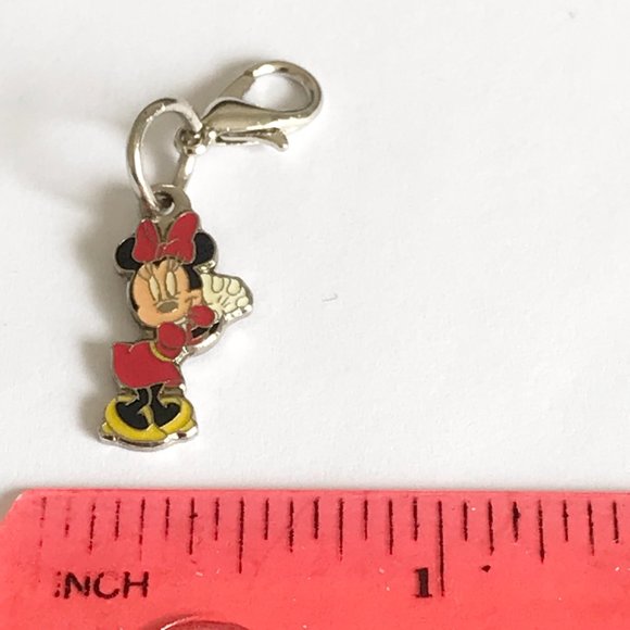 Vintage Disney Minnie Mouse Clip On Charm Bracelet Zipper Pull Purse Disneyana - Picture 9 of 10